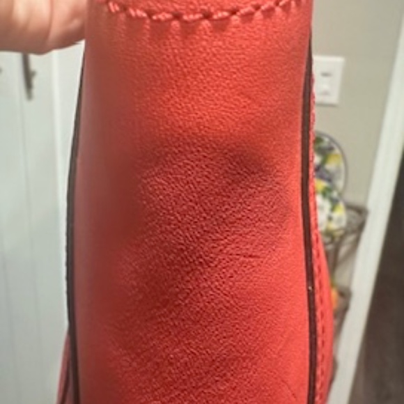 New Coach Coral Colored Clutch Purse - Picture 4 of 16